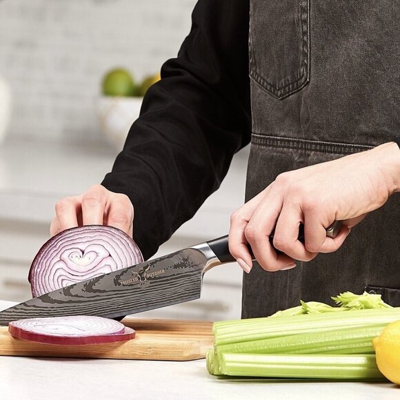 The Trusted Butcher 8" Kitchen Chef Knife As Seen On TV With Protective Cover - Picture 5 of 6